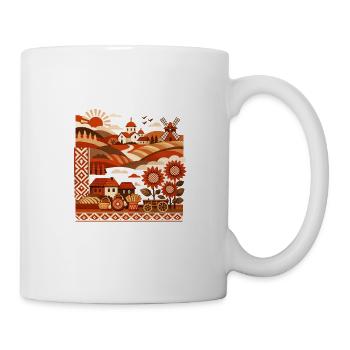 Souvenir de design de voyage en Serbie : vacances dans les Balkans - Mug blanc - blanc - Droite
