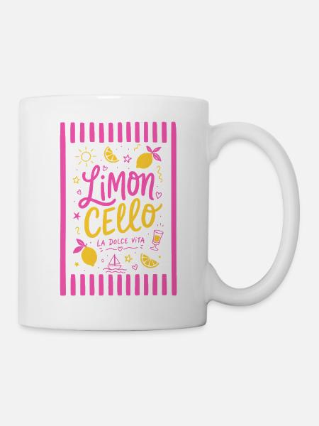 Limoncello - La dolce vita - Tasse - Weiß