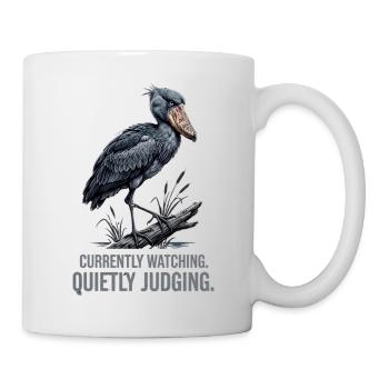 Illustration du Gardien de la cigogne à bec-chaussé - Mug blanc - blanc - Droite