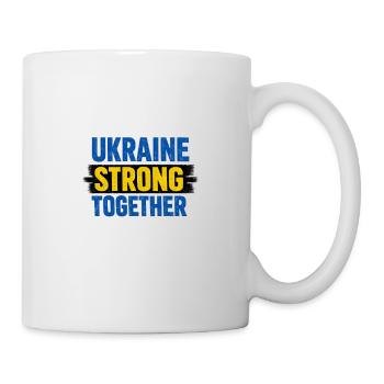 Ukraine Design Ukraine Flag Sunflower Wheat Map - Tasse - Weiß - Rechts