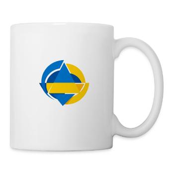 Ukraine Design Ukraine Flag Sunflower Wheat Map - Tasse - Weiß - Rechts