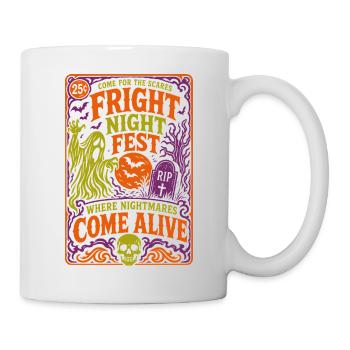 Fright Night Fest Halloween Ghost - Mug - white - Right