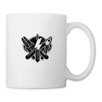 Electrician Tools Power Technology Design - Mug - white - Right
