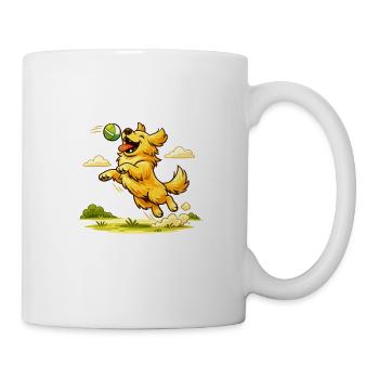 Golden Dog Family Retriever Dog Nature Love - Mug - white - Right