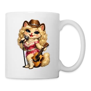 Katzendolly - Tasse - Weiß - Rechts