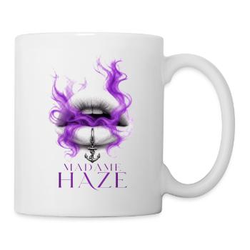 Madame Haze Kiss & Smoke | Voiles de Yarn par Cap’nKush - Mug blanc - blanc - Droite