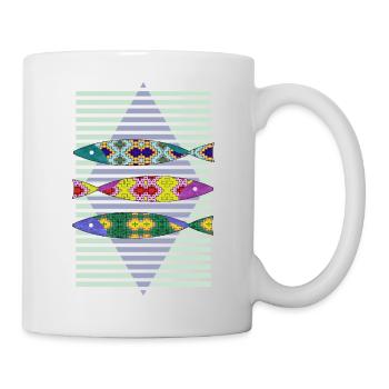 Poisson - Mug blanc - blanc - Droite