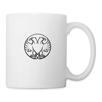 Albanie chemise drapeau aigle vacances balkanique cadeau - Mug blanc - blanc - Droite