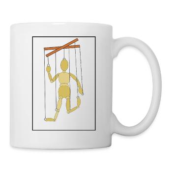 Marionnette en équilibre - Mug blanc - blanc - Droite