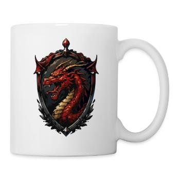 Dragon Crest Fire Heart - Mug - white - Right