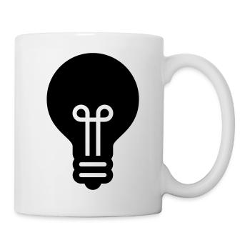 Light bulb, idea, innovation, ideal for - Mug - white - Right