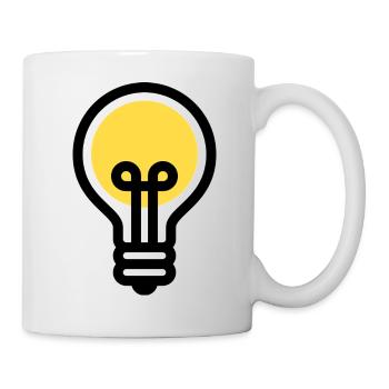 Light Bulb, Electrician, Idea, Innovation - Mug - white - Right