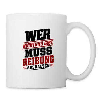 Wer_Richtung_gibt_2 - Tasse - Weiß - Rechts