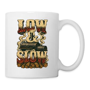 Fumoir BBQ Low & Slow Grillmeister Pitmaster - Mug blanc - blanc - Droite
