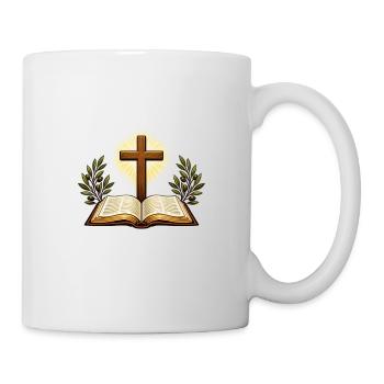 Christianity Cross Faith Religious Motif - Mug - white - Right