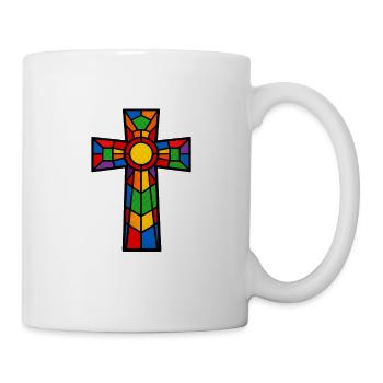 Christianity Cross Faith Religious Motif - Mug - white - Right