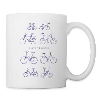Tous les vélos sont sympas | Tous les vélos sont magnifiques - Mug blanc - blanc - Droite