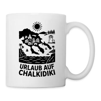 Chalkidiki Griechenland Urlaub Silhouette - Tasse - Weiß - Rechts