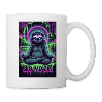 SloMo Zen Panda Neon - Tasse - Weiß - Rechts