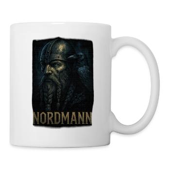 Nordmann mit Rabenbegleiter - Tasse - Weiß - Rechts
