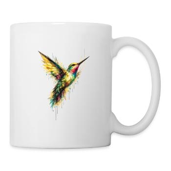 Wild Geometry Kolibris - Tasse - Weiß - Rechts