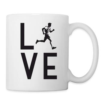 Ich liebe Trailrunning - Tasse - Weiß - Rechts