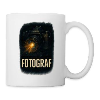 Fotograf Vintage Kamera  - Tasse - Weiß - Rechts