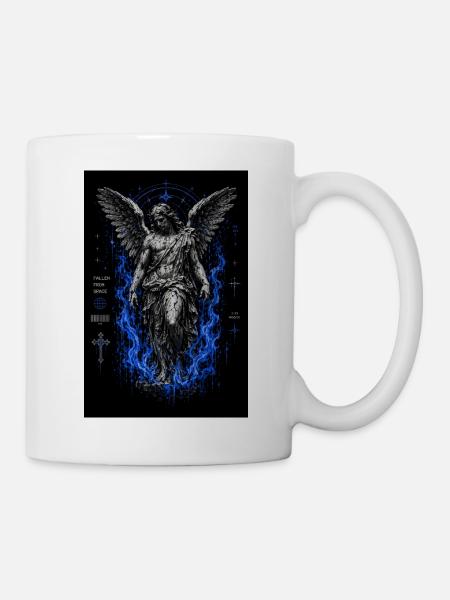 Ange Déchu dans Blue Inferno - Mug blanc - blanc