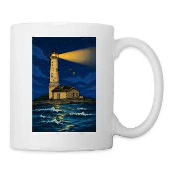 Guiding Light – Küstenerbe - Tasse - Weiß - Rechts