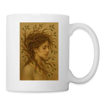Forest spirit in profile - Mug - white - Right