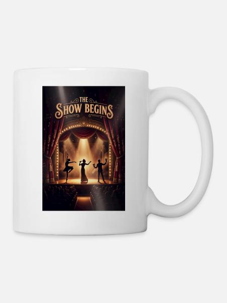 Die Show beginnt - Tasse - Weiß
