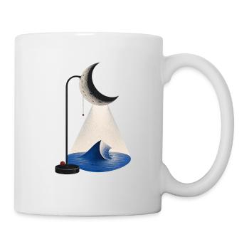 Tidal Light - Surreal Moon Lamp and Ocean - Mug - white - Right