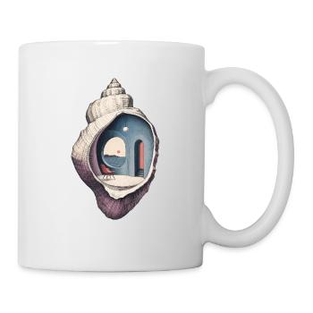 Room Within - Surreal Seashell Interior - Mug - white - Right