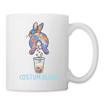 Bubble Tea Boba Drôle de Lapin mignon - Mug blanc - blanc - Droite