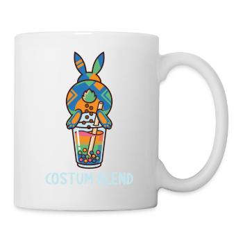 Bubble Tea Boba Drôle de Lapin mignon - Mug blanc - blanc - Droite