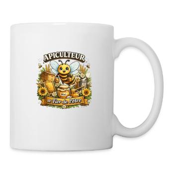 Apiculteur et fier de l'être - Mug blanc - blanc - Droite