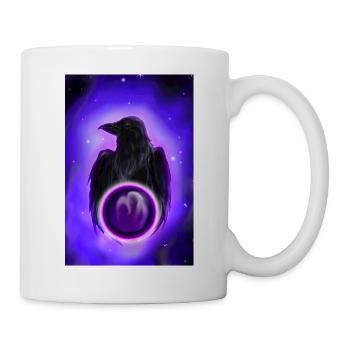 Raven in Neon Orb - Mug - white - Right