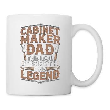 Ébéniste Papa L’idole Le Mythe Le Menuisier - Mug blanc - blanc - Droite