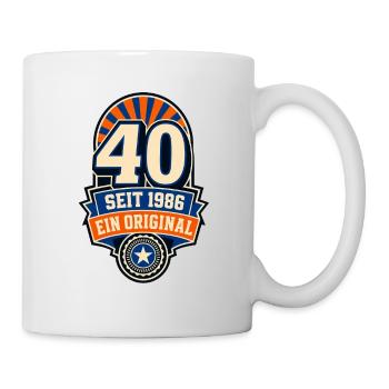 40 – Seit 1986 ein Original - Tasse - Weiß - Rechts
