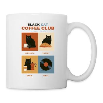 Black Cat Coffee Club Panels - Mug - white - Right