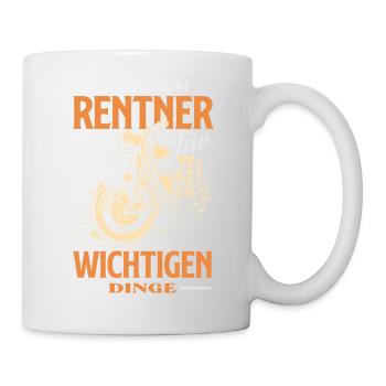 Endlich Rentner Wichtige Dinge - Tasse - Weiß - Rechts