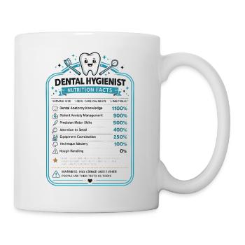 Cadeau d’hygiéniste dentaire pour assistant dentaire - Mug blanc - blanc - Droite