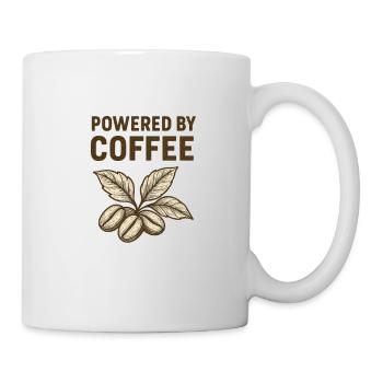 Alimenté par une usine de torréfaction au café - Mug blanc - blanc - Droite