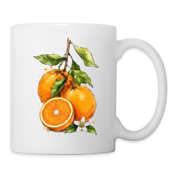 Fleur d’oranger aquarelle - Mug blanc - blanc - Droite