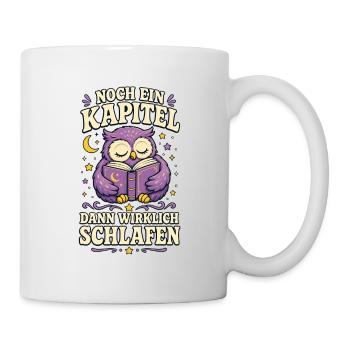 Noch ein Kapitel – Lese-Eule - Tasse - Weiß - Rechts