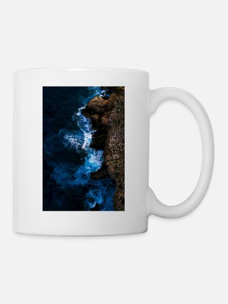 Coastal surf in the evening light - Mug - white