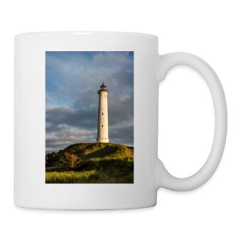 Phare de Lyngvig Fyr au Danemark - Mug blanc - blanc - Droite
