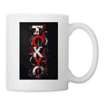 Tokyo Neon Identity Vertical - Mug blanc - blanc - Droite