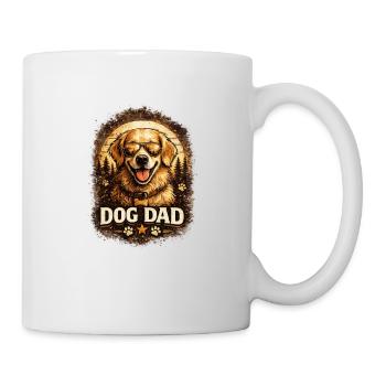 Père de chien avec des lunettes de soleil - Mug blanc - blanc - Droite