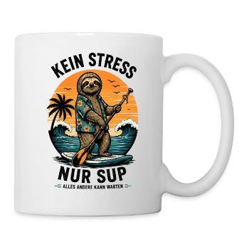  Funny SUP Paddleboard Board Stand Up paddel - Tasse - Weiß - Rechts